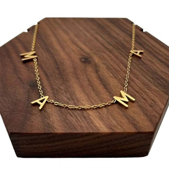 MAMA 18K Gold Plated Necklace - Picture 2 of 6